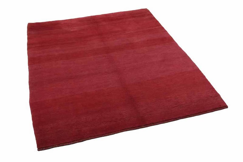 Håndknyttet Gabbeh Shiraz uld rød 163x190cm - Håndvævede tæpper - Orientalske tæpper - Persisk tæppe