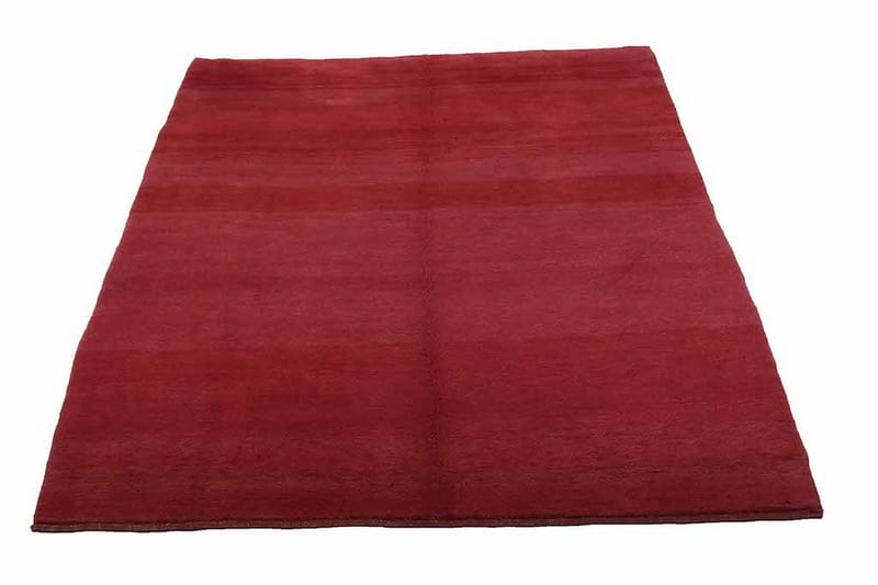 Håndknyttet Gabbeh Shiraz uld rød 163x190cm - Håndvævede tæpper - Orientalske tæpper - Persisk tæppe