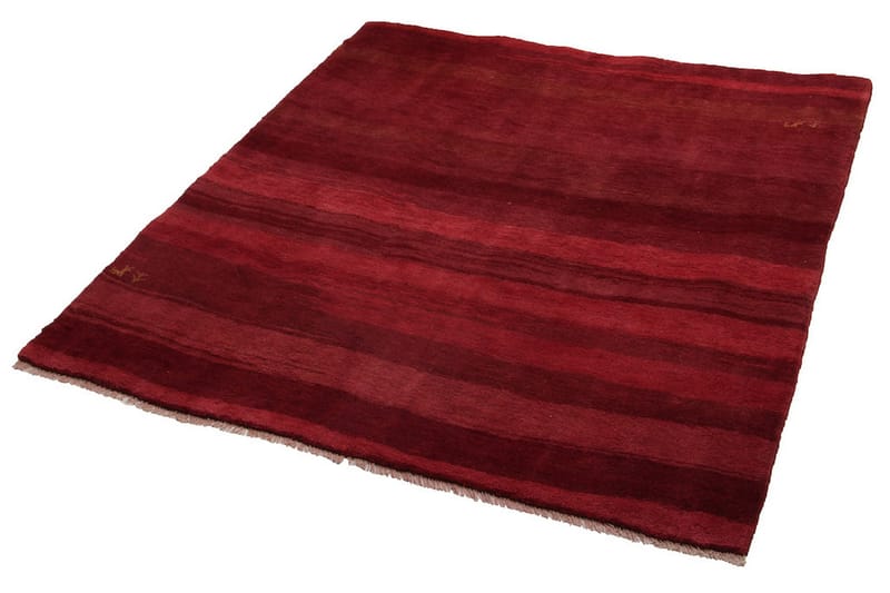 Håndknyttet Gabbeh Shiraz uld rød 178x200cm - Håndvævede tæpper - Orientalske tæpper - Persisk tæppe