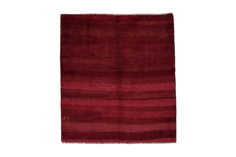 Håndknyttet Gabbeh Shiraz uld rød 178x200cm - Orientalske tæpper - Håndvævede tæpper - Persisk tæppe