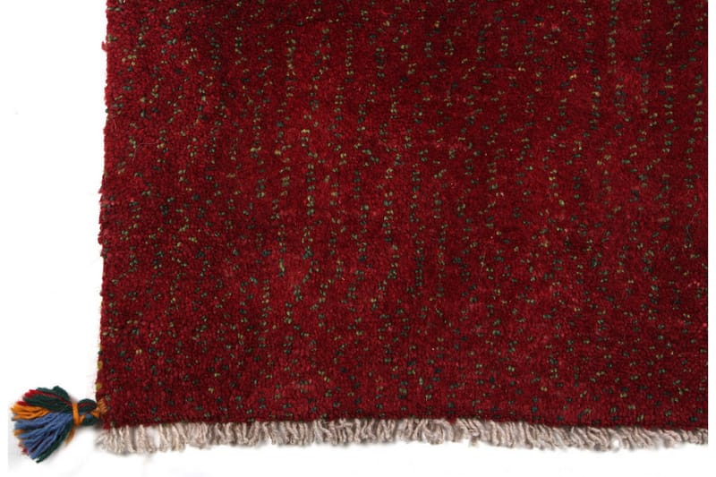 Håndknyttet Gabbeh Shiraz Uld Rød 76x145cm - Håndvævede tæpper - Orientalske tæpper - Persisk tæppe