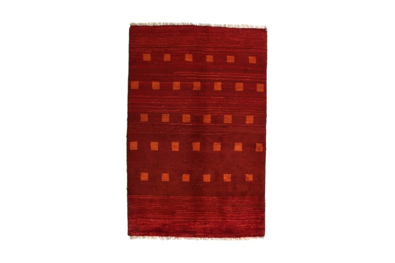 Håndknyttet Gabbeh Shiraz Uld Rød / Orange 101x154cm - Tekstiler - Tæpper - Orientalske tæpper