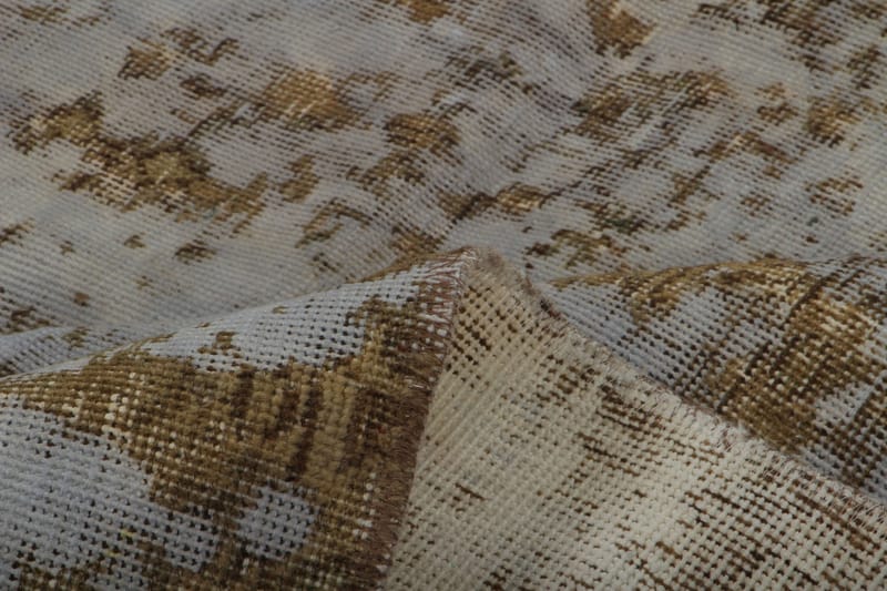 Håndknyttet persisk tæppe 223x286 cm Vintage - Blå / guld - Orientalske tæpper - Persisk tæppe