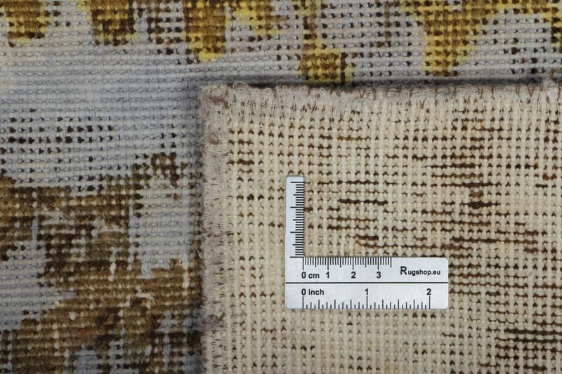 Håndknyttet persisk tæppe 223x286 cm Vintage - Blå / guld - Orientalske tæpper - Persisk tæppe