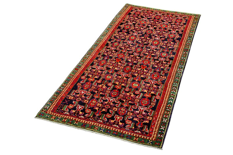 Håndknyttet persisk tæppe 138x300 cm - Mørkeblå / rød - Orientalske tæpper - Persisk tæppe