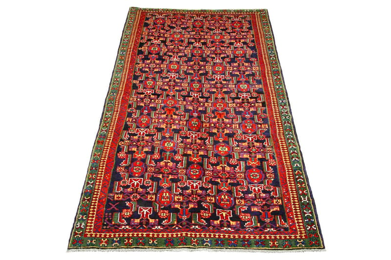 Håndknyttet persisk tæppe 138x300 cm - Mørkeblå / rød - Orientalske tæpper - Persisk tæppe