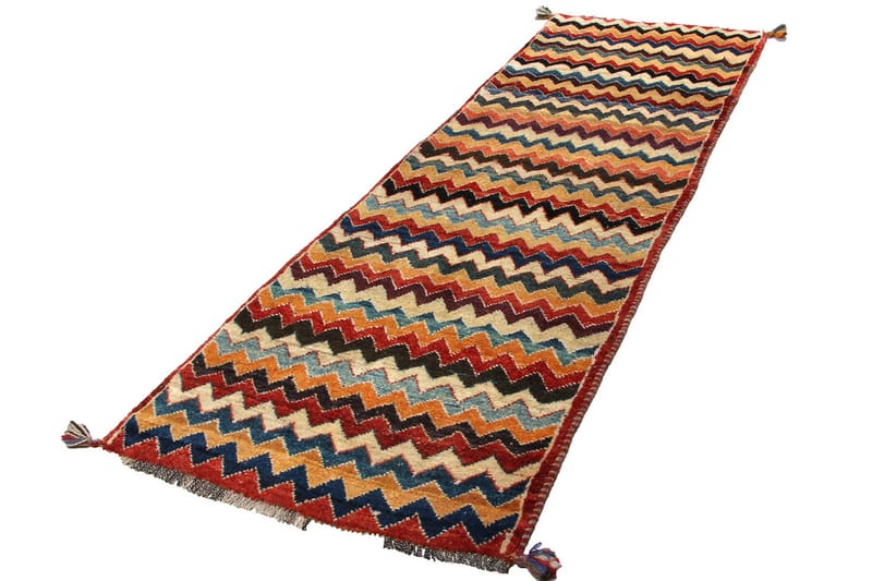 Håndknyttet persisk tæppe 74x231 cm Gabbeh Shiraz - Flerfarvet - Orientalske tæpper - Persisk tæppe