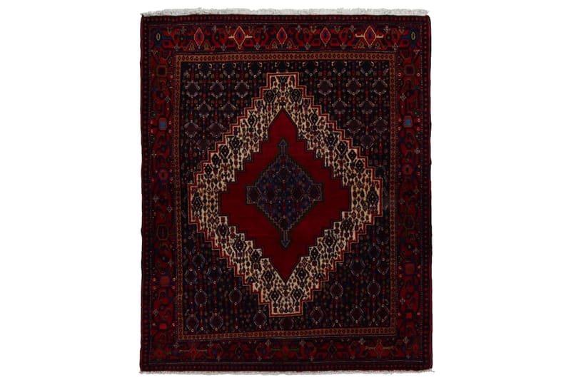 Håndknyttet Persisk tæppe 128x159 cm Kelim - Rød / Beige - Orientalske t�æpper - Persisk tæppe