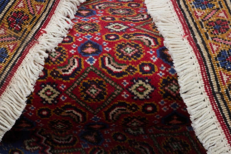 Håndknyttet persisk tæppe 195x286 cm - Kobber / mørkeblå - Orientalske tæpper - Persisk tæppe