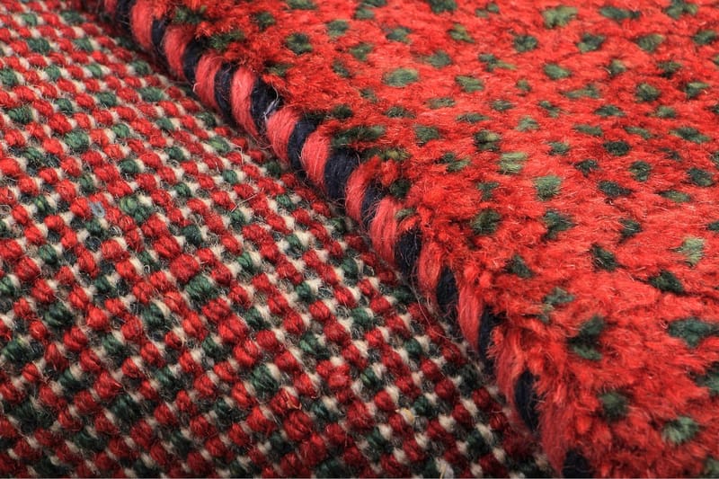Håndknyttet persisk tæppe 63x191 cm Gabbeh Shiraz - Rød - Orientalske tæpper - Persisk tæppe