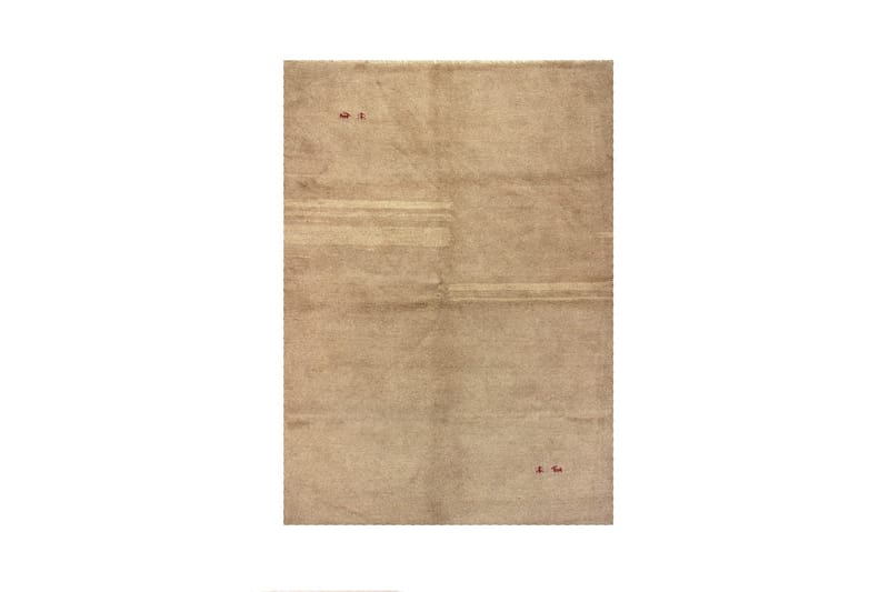 Håndknyttet Persisk Uldtæppe 173x233 cm Gabbeh Shiraz - Beige - Orientalske tæpper - Persisk tæppe