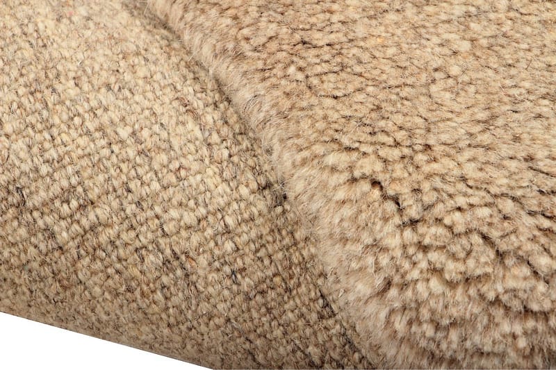 Håndknyttet Persisk Uldtæppe 173x233 cm Gabbeh Shiraz - Beige - Orientalske tæpper - Persisk tæppe