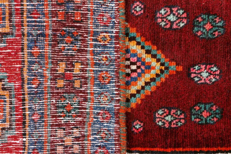 Håndknyttet persisk tæppe 134x256 cm - Mørkeblå / rød - Orientalske tæpper - Persisk tæppe