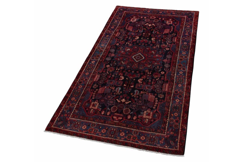 Håndknyttet persisk tæppe 160x249 cm - Mørkeblå / rød - Orientalske tæpper - Persisk tæppe