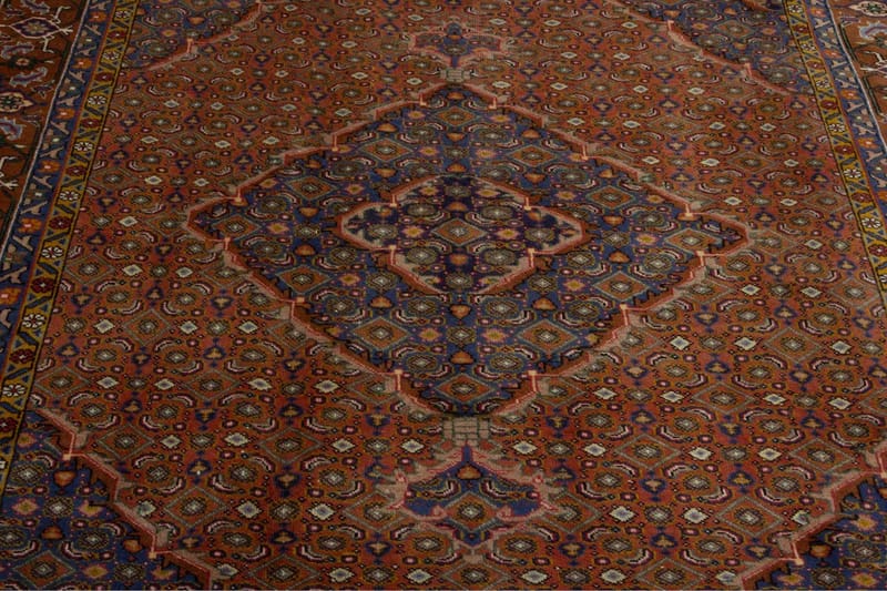 Håndknyttet persisk tæppe Varni 195x275 cm Kelim - Brun / blå - Orientalske tæpper - Persisk tæppe