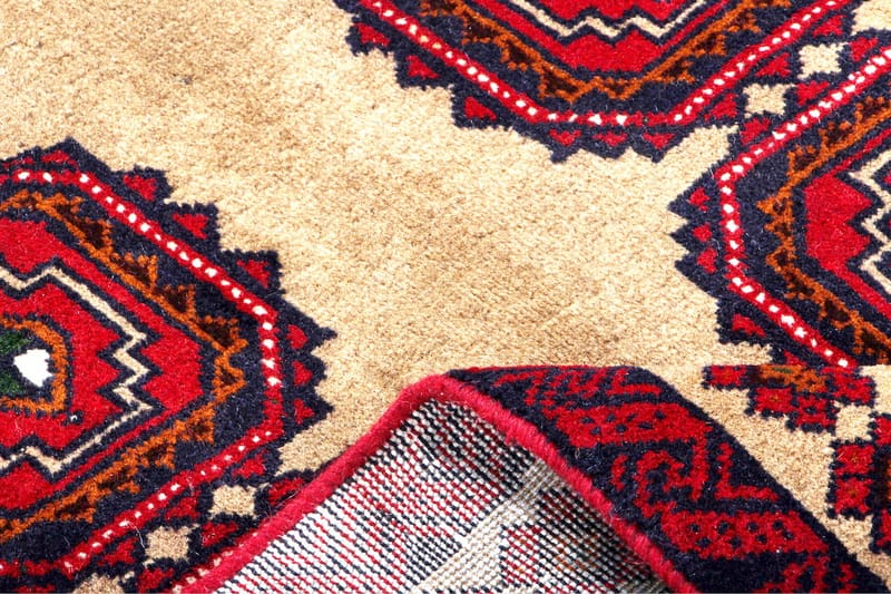 Håndknyttet persisk tæppe Varni 104x186 cm Kelim - Beige / rød - Orientalske tæpper - Persisk tæppe