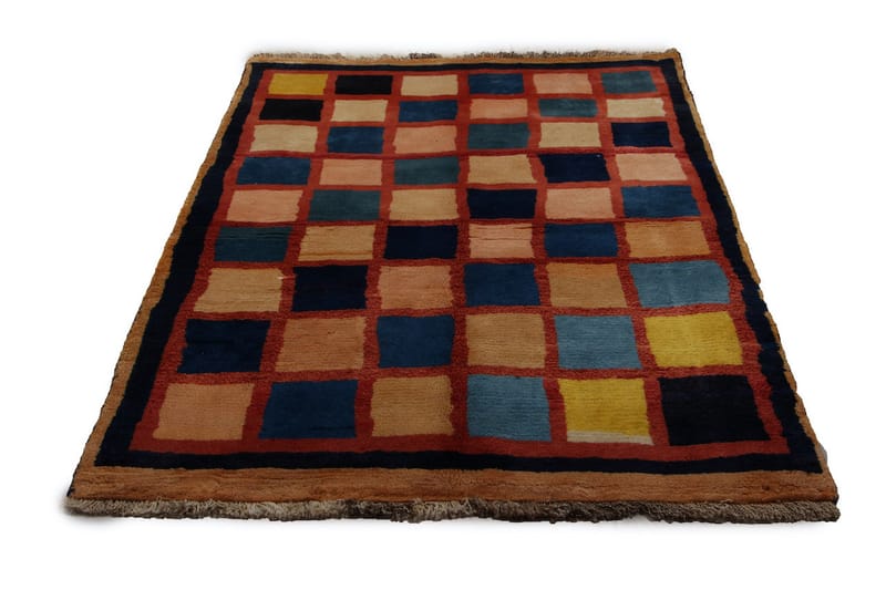 Håndknyttet Persisk Uldtæppe 121x180 cm Gabbeh Shiraz - Flerfarvet - Orientalske tæpper - Persisk tæppe