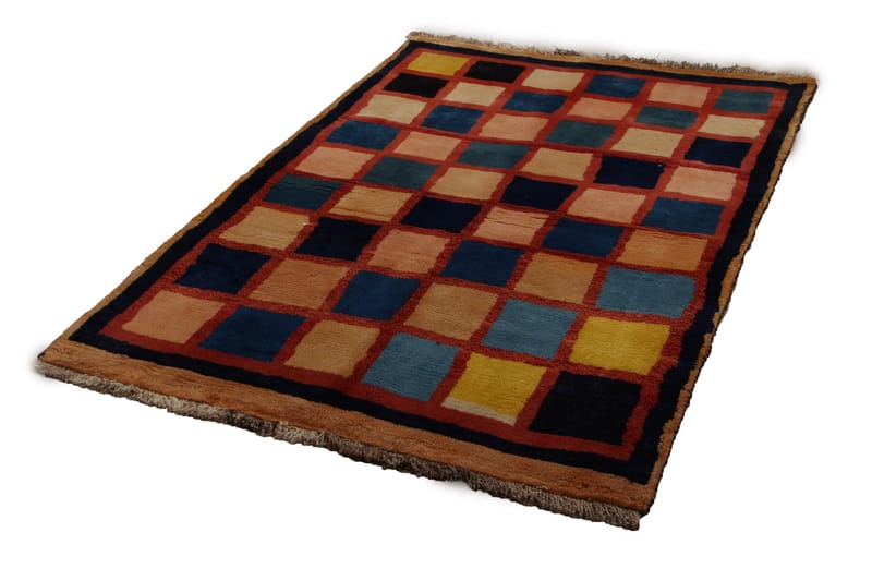 Håndknyttet Persisk Uldtæppe 121x180 cm Gabbeh Shiraz - Flerfarvet - Orientalske tæpper - Persisk tæppe