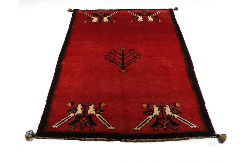 Håndknyttet Persisk Uldtæppe 188x106 cm Kelim - Rød - Orientalske tæpper - Persisk tæppe