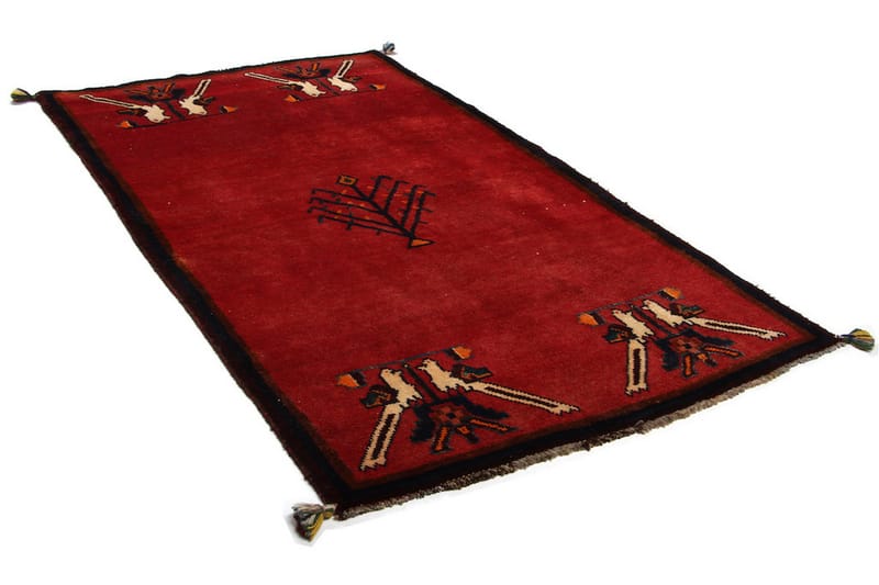 Håndknyttet Persisk Uldtæppe 188x106 cm Kelim - Rød - Orientalske tæpper - Persisk tæppe