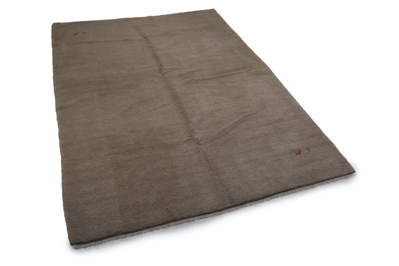 Håndknyttet Persisk Uldtæppe 208x284 cm Gabbeh Shiraz - Beige - Orientalske tæpper - Persisk tæppe