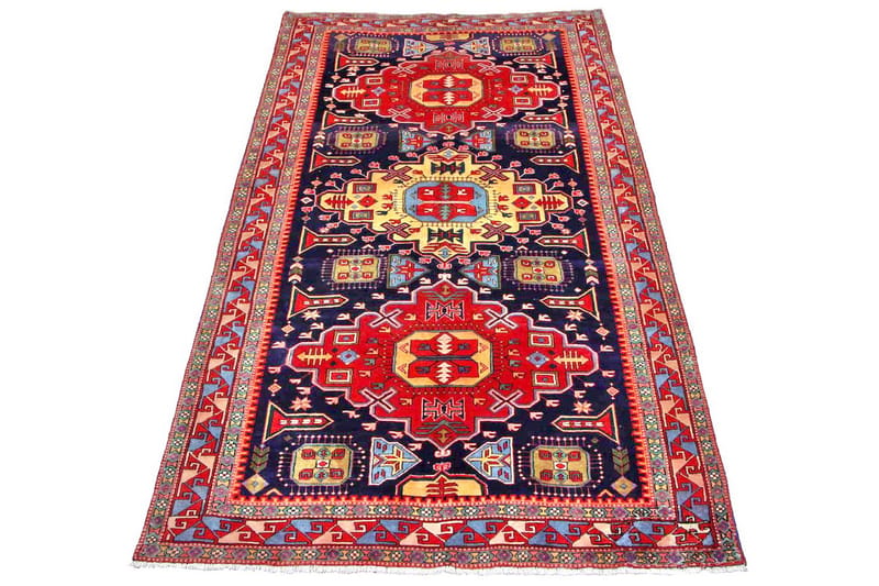 Håndknyttet persisk tæppe 160x304 cm - Mørkeblå / rød - Orientalske tæpper - Persisk tæppe