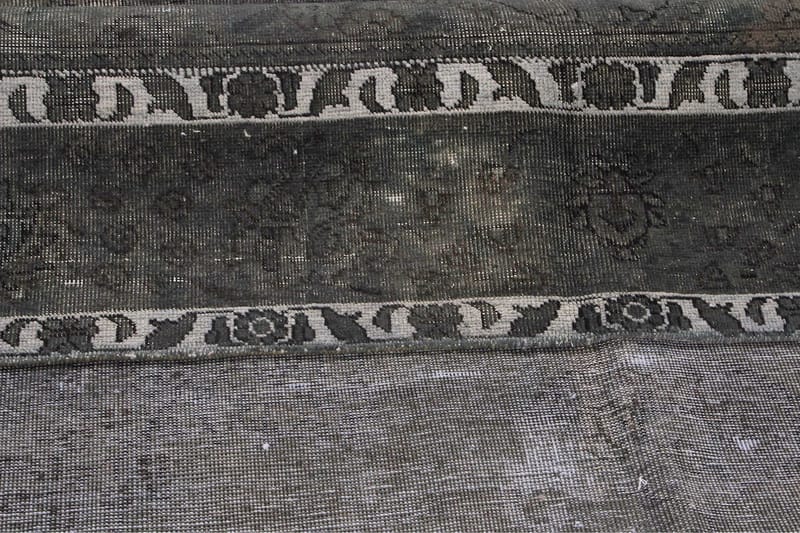 Håndknyttet persisk uldmåtte 276x376 cm Vintage - Mørkegrøn - Orientalske tæpper - Persisk tæppe