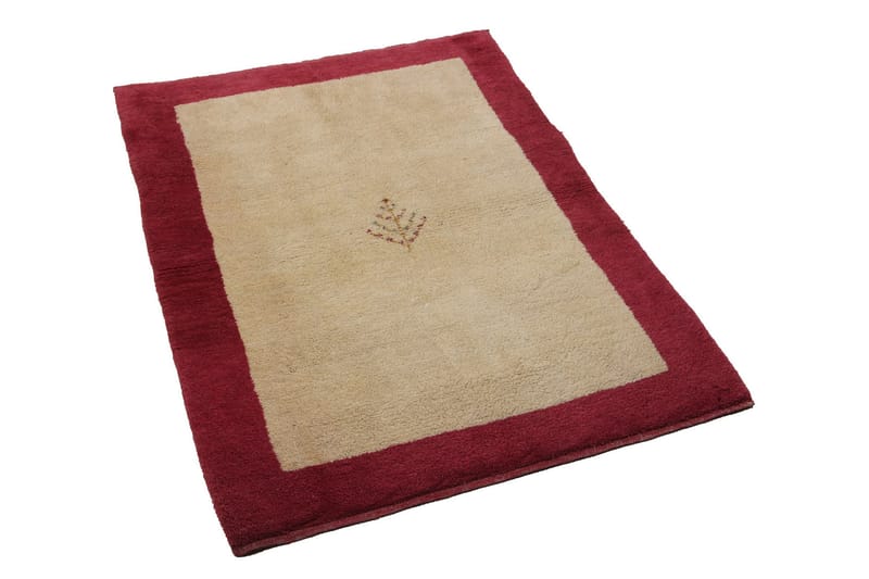 Håndknyttet persisk tæppe 97x172 cm Gabbeh Shiraz - Beige / rød - Orientalske tæpper - Persisk tæppe