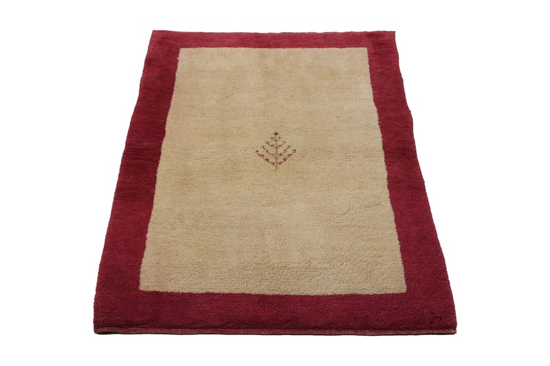 Håndknyttet persisk tæppe 97x172 cm Gabbeh Shiraz - Beige / rød - Orientalske tæpper - Persisk tæppe