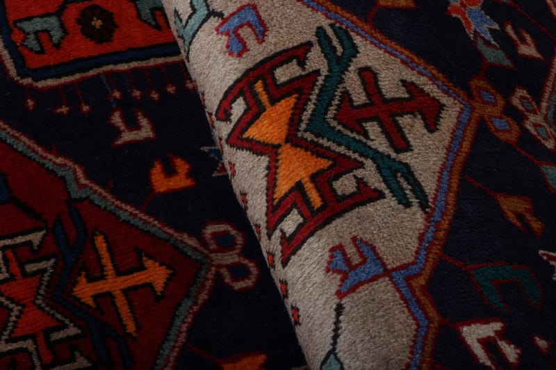 Håndknyttet persisk tæppe 150x288 cm - Mørkeblå / brun - Orientalske tæpper - Persisk tæppe