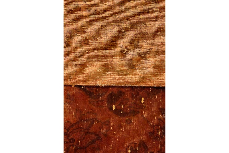 Håndknyttet persisk uldmåtte 252x375 cm Vintage - Orange / brun - Orientalske tæpper - Persisk tæppe
