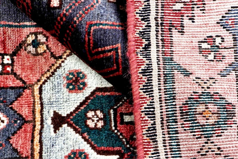 Håndknyttet persisk tæppe 150x316 cm - Mørkeblå / rød - Orientalske tæpper - Persisk tæppe