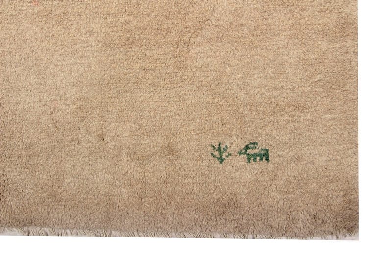Håndknyttet Persisk Uldtæppe 173x250 cm Gabbeh Shiraz - Beige - Orientalske tæpper - Persisk tæppe