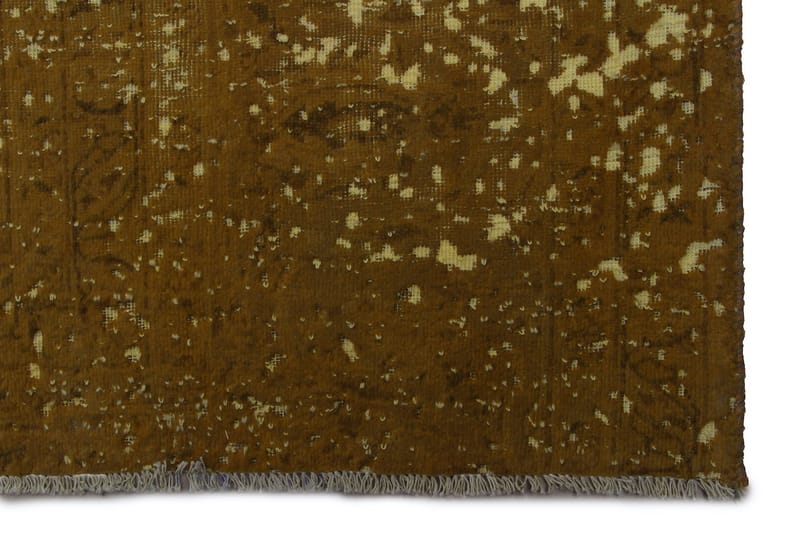 Håndknyttet persisk uldmåtte 290x300 cm Vintage - Sennep - Orientalske tæpper - Persisk tæppe