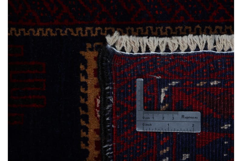 Håndknyttet persisk tæppe 92x167 cm - Rød / sort - Orientalske tæpper - Persisk tæppe