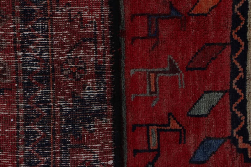 Håndknyttet persisk tæppe 120x313 cm - Mørkeblå / rød - Orientalske tæpper - Persisk tæppe
