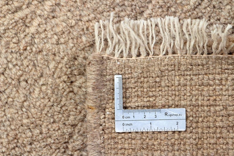 Håndknyttet Persisk Uldtæppe 182x238 cm Gabbeh Shiraz - Beige - Orientalske tæpper - Persisk tæppe