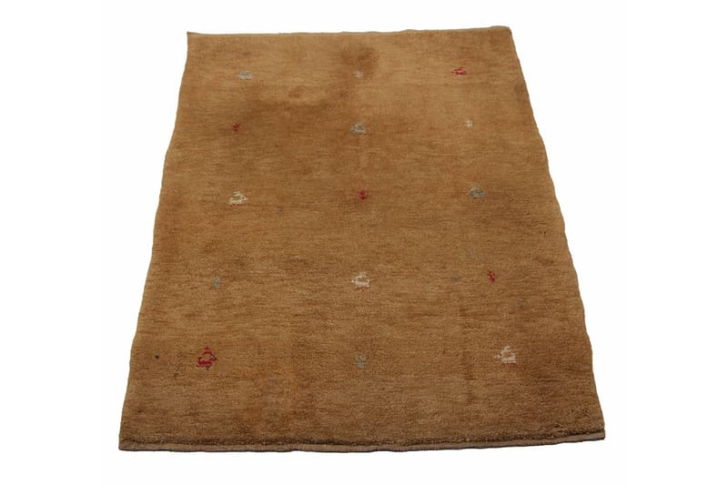 Håndknyttet Persisk Uldtæppe 105x138 cm Kelim - Beige - Orientalske tæpper - Persisk tæppe