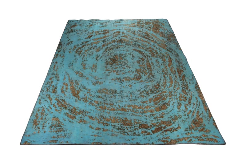 Håndknyttet persisk tæppe 285x378 cm Vintage - Blå / brun - Orientalske tæpper - Persisk tæppe
