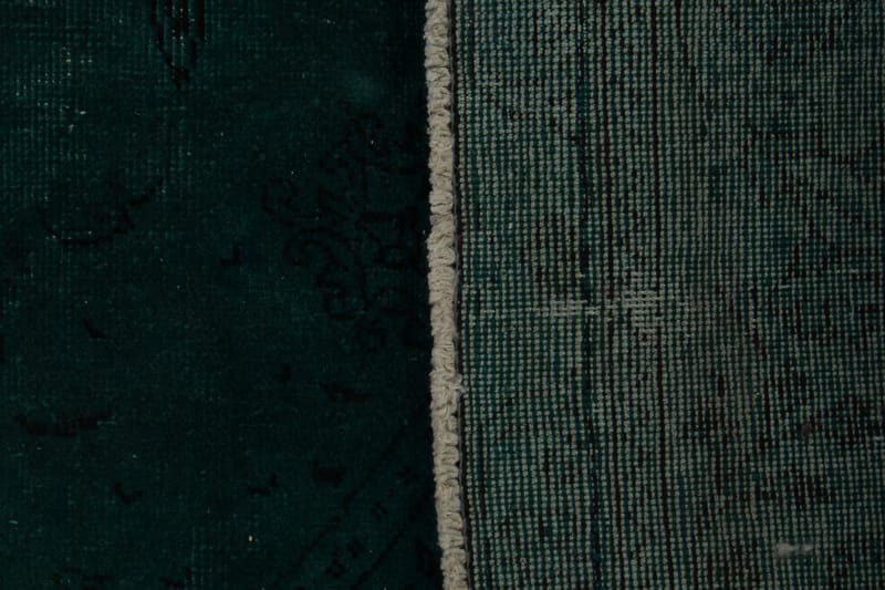 Håndknyttet persisk uldmåtte 284x384 cm Vintage - Grøn - Orientalske tæpper - Persisk tæppe