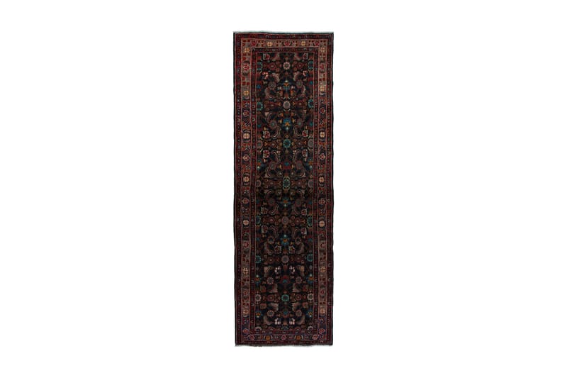 Håndknyttet persisk tæppe 99x328 cm - Mørkeblå / rød - Orientalske tæpper - Persisk t�æppe