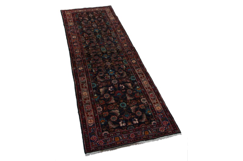 Håndknyttet persisk tæppe 99x328 cm - Mørkeblå / rød - Orientalske tæpper - Persisk tæppe
