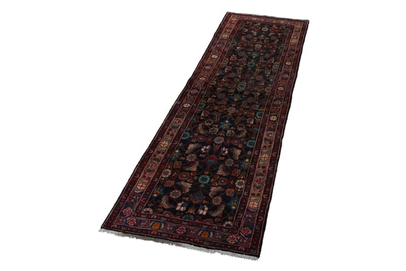 Håndknyttet persisk tæppe 99x328 cm - Mørkeblå / rød - Orientalske tæpper - Persisk tæppe