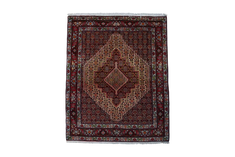 Håndknyttet Persisk tæppe 121x151 cm Kelim - Beige / rød - Orientalske tæpper - Persisk tæppe