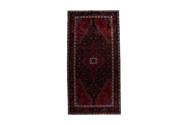 Håndknyttet persisk tæppe 160x322 cm - Rød / mørkeblå - Orientalske tæpper - Persisk tæppe