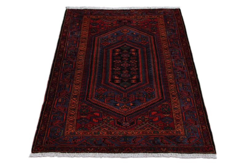 Håndknyttet persisk tæppe 147x233 cm - Mørk blå / blå - Orientalske tæpper - Persisk tæppe