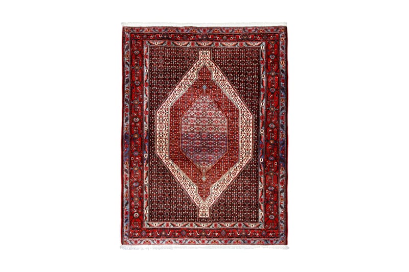 Håndknyttet persisk tæppe 126x166 cm - Mørkeblå / rød - Orientalske tæpper - Persisk tæppe