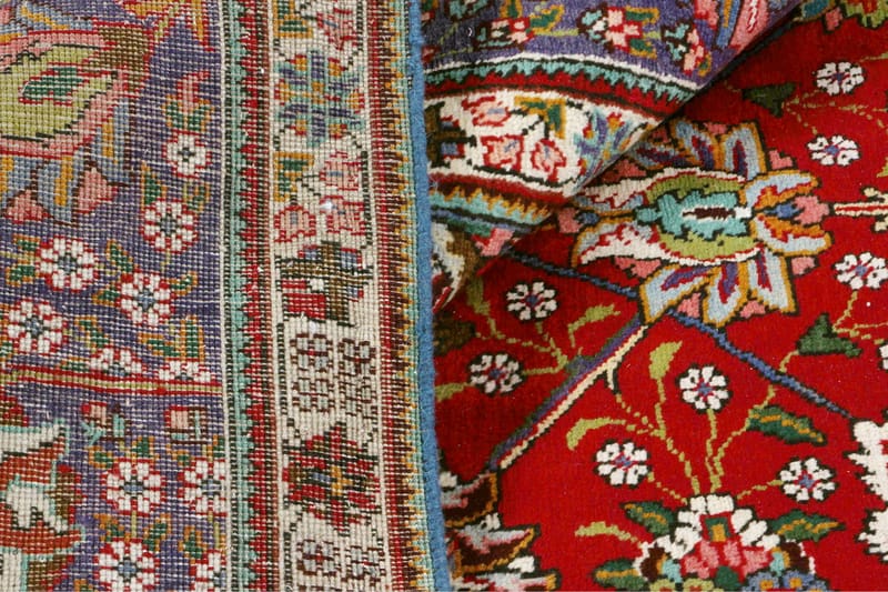 Håndknyttet persisk tæppe 300x310 cm Kelim - Rød / mørkeblå - Orientalske tæpper - Persisk tæppe