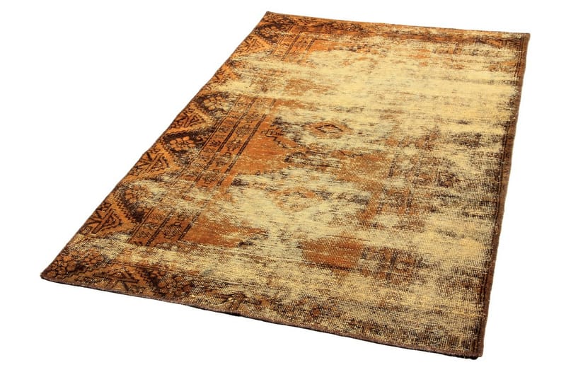Håndknyttet persisk tæppe 111x187 cm Vintage - Beige / brun - Orientalske tæpper - Persisk tæppe