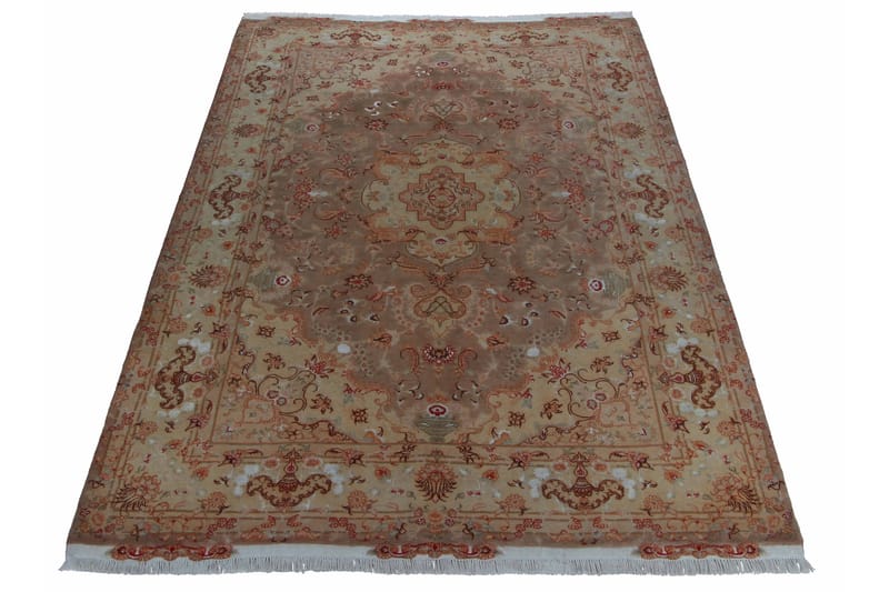 Håndknyttet persisk tæppe 200x312 cm - Kobber / Beige - Orientalske tæpper - Persisk tæppe
